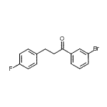 structure of CAS# 898768-14-4, 1-(3-Bromophenyl)-3-(4-fluorophenyl)-1-propanone;3'-bromo-3-(4-fluorophenyl)propiophenone