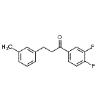 structure of CAS# 898768-18-8, 1-(3,4-Difluorophenyl)-3-(3-methylphenyl)-1-propanone;3',4'-difluoro-3-(3-methylphenyl)propiophenone