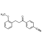 结构式 CAS# 898769-73-8, 4-[3-(2-甲氧基苯基)丙酰]苯甲腈