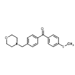 structure of CAS# 898769-88-5, [4-(Methylsulfanyl)phenyl][4-(4-morpholinylmethyl)phenyl]methanone;4-morpholinomethyl-4'-thiomethylbenzophenone