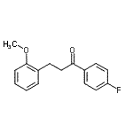 structure of CAS# 898769-95-4, 1-(4-Fluorophenyl)-3-(2-methoxyphenyl)-1-propanone;4'-fluoro-3-(2-methoxyphenyl)propiophenone