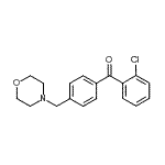 structure of CAS# 898770-29-1, (2-Chlorophenyl)[4-(4-morpholinylmethyl)phenyl]methanone;2-chloro-4'-morpholinomethyl benzophenone