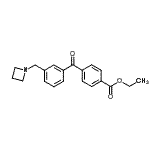 结构式 CAS# 898771-51-2, 乙基4-[3-(1-氮杂环丁基甲基)苯甲酰基]苯甲酸酯
