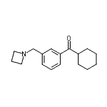 结构式 CAS# 898772-42-4, [3-(1-氮杂环丁基甲基)苯基](环己基)甲酮