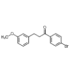 结构式 CAS# 898774-66-8, 1-(4-溴苯基)-3-(3-甲氧基苯基)-1-丙酮