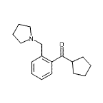 结构式 CAS# 898775-21-8, 环戊基[2-(1-吡咯烷基甲基)苯基]甲酮