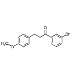 structure of CAS# 898775-72-9, 1-(3-Bromophenyl)-3-(4-methoxyphenyl)-1-propanone;3'-bromo-3-(4-methoxyphenyl)propiophenone