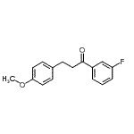 结构式 CAS# 898775-76-3, 1-(3-氟苯基)-3-(4-甲氧基苯基)-1-丙酮