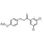 structure of CAS# 898776-34-6, 1-(3,5-Dichlorophenyl)-3-(4-methoxyphenyl)-1-propanone;3',5'-dichloro-3-(4-methoxyphenyl)propiophenone