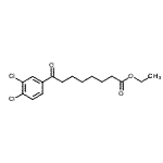 structure of CAS# 898776-80-2, Ethyl 8-(3,4-dichlorophenyl)-8-oxooctanoate;ethyl 8-(3,4-dichlorophenyl)-8-oxooctanoate