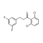 structure of CAS# 898777-54-3, 1-(2,6-Dichlorophenyl)-3-(3,5-difluorophenyl)-1-propanone;2',6'-dichloro-3-(3,5-difluorophenyl)propiophenone