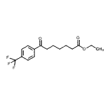 结构式 CAS# 898777-85-0, 乙基7-氧代-7-[4-(三氟甲基)苯基]庚酸酯
