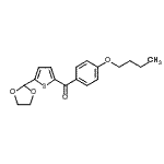 结构式 CAS# 898778-65-9, (4-丁氧基苯基)[5-(1,3-二氧戊环-2-基)-2-噻吩基]甲酮