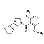 CAS#: 898779-07-2， (2,6-Dimethoxyphenyl)[5-(1,3-dioxolan-2-yl)-2-thienyl]methanone