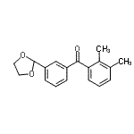 structure of CAS# 898779-30-1, (2,3-Dimethylphenyl)[3-(1,3-dioxolan-2-yl)phenyl]methanone;2,3-dimethyl-3'-(1,3-dioxolan-2-yl)benzophenone