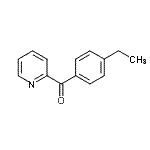 结构式 CAS# 898779-90-3, (4-乙基苯基)(2-吡啶基)甲酮