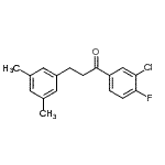 结构式 CAS# 898780-78-4, 1-(3-氯-4-氟苯基)-3-(3,5-二甲基苯基)-1-丙酮