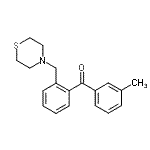 structure of CAS# 898781-41-4, (3-Methylphenyl)[2-(4-thiomorpholinylmethyl)phenyl]methanone;3'-methyl-2-thiomorpholinomethyl benzophenone