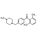 structure of CAS# 898783-75-0, (2,6-Dimethylphenyl){4-[(4-methyl-1-piperazinyl)methyl]phenyl}methanone;2,6-dimethyl-4'-(4-methylpiperazinomethyl) benzophenone