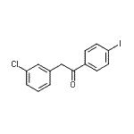 CAS#: 898784-05-9， 2-(3-Chlorophenyl)-1-(4-iodophenyl)ethanone