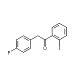 结构式 CAS# 898784-83-3, 2-(4-氟苯基)-1-(2-碘苯基)乙酮