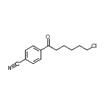 结构式 CAS# 898786-19-1, 6-氯-1-(4-氰基苯基)-1-氧代己烷