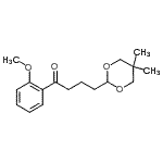 structure of CAS# 898786-39-5, 4-(5,5-Dimethyl-1,3-dioxan-2-yl)-1-(2-methoxyphenyl)-1-butanone;4-(5,5-dimethyl-1,3-dioxan-2-yl)-2'-methoxybutyrophenone