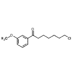 结构式 CAS# 898786-43-1, 7-氯-1-(3-甲氧基苯基)-1-庚酮