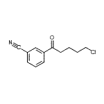结构式 CAS# 898786-72-6, 3-(5-氯戊烷酰基)苯甲腈