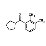 结构式 CAS# 898791-48-5, 环戊基(2,3-二甲基苯基)甲酮