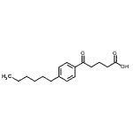 结构式 CAS# 898791-53-2, 5-(4-己基苯基)-5-氧代戊酸