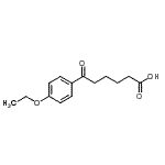 结构式 CAS# 898791-67-8, 6-(4-乙氧基苯基)-6-氧代己酸