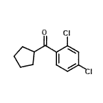 结构式 CAS# 898791-81-6, 环戊基(2,4-二氯苯基)甲酮