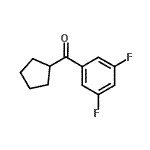 结构式 CAS# 898791-99-6, 环戊基(3,5-二氟苯基)甲酮