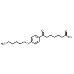 结构式 CAS# 898792-12-6, 7-[4-(己氧基)苯基]-7-氧代庚酸