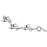 structure of CAS# 898826-64-7, 4-Methoxyphenyl beta-L-allopyranosyl-(1->4)-alpha-L-allopyranosyl-(1->4)-alpha-L-gulopyranoside;Gb3-β-MP