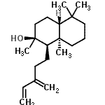 CAS 登录号：89900-49-2， (1R,2S,4aR,8aR)-2,5,5,8a-四甲基-1-(3-亚甲基-4-戊烯-1-基)十氢-2-萘酚