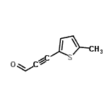 CAS 登录号：89939-88-8， 3-(5-甲基-2-噻吩基)-2-丙炔醛