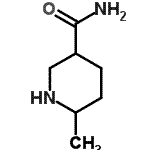 结构式 CAS# 89940-83-0, 6-甲基-3-哌啶甲酰胺