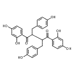 CAS 登录号：89945-88-0， 1,4-二(2,4-二羟基苯基)-2,3-二(4-羟基苄基)-1,4-丁烷二酮