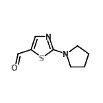 CAS 登录号：900015-48-7， 2-(1-吡咯烷基)-1,3-噻唑-5-甲醛