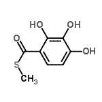 CAS#: 90111-42-5， S-Methyl 2,3,4-trihydroxybenzenecarbothioate