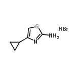 CAS 登录号：901310-75-6， 4-环丙基-1,3-噻唑-2-胺氢溴酸盐(1:1)