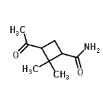 CAS 登录号：90139-85-8， 3-乙酰基-2,2-二甲基环丁烷甲酰胺