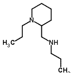 结构式 CAS# 901586-07-0, N-[(1-丙基-2-哌啶基)甲基]-1-丙胺