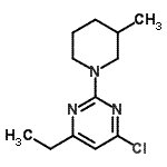 CAS#: 901586-66-1， 4-Chloro-6-ethyl-2-(3-methyl-1-piperidinyl)pyrimidine