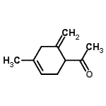 CAS 登录号：90213-43-7， 1-(4-甲基-6-亚甲基-3-环己烯-1-基)乙酮