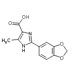 CAS 登录号：902600-40-2， 2-(1,3-苯并二氧戊环-5-基)-5-甲基-1H-咪唑-4-羧酸