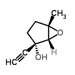 CAS 登录号：90314-53-7， (1R,2S,5S)-2-乙炔基-5-甲基-6-氧杂双环[3.1.0]己烷-2-醇