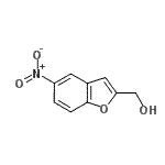 结构式 CAS# 90322-48-8, (5-硝基-1-苯并呋喃-2-基)甲醇